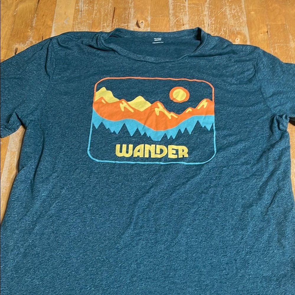 Old Navy Wander Teal Soft-Washed T-Shirt